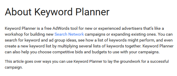 Google Keyword planner SEMrush Pro Account Review 